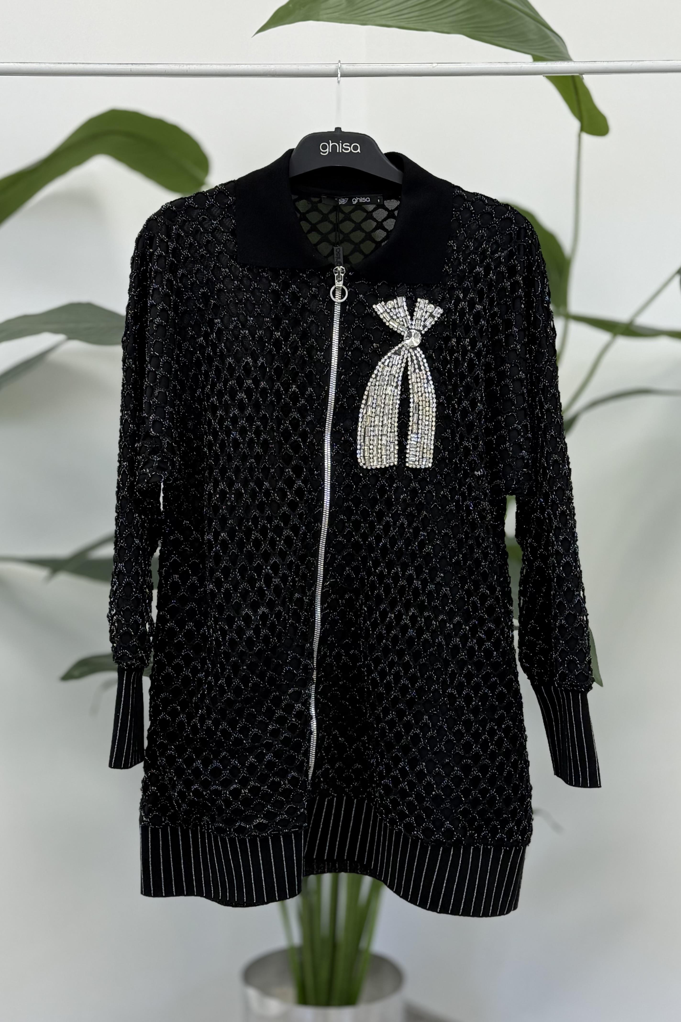 Ghisa 3223 Hırka - Siyah