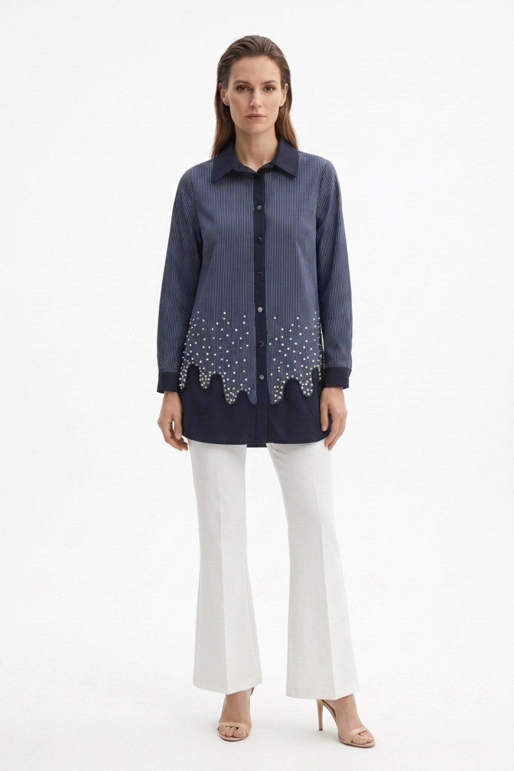Fuat Gürşen 6303 Tunik - Lacivert Tunik FUAT GÜRŞEN 