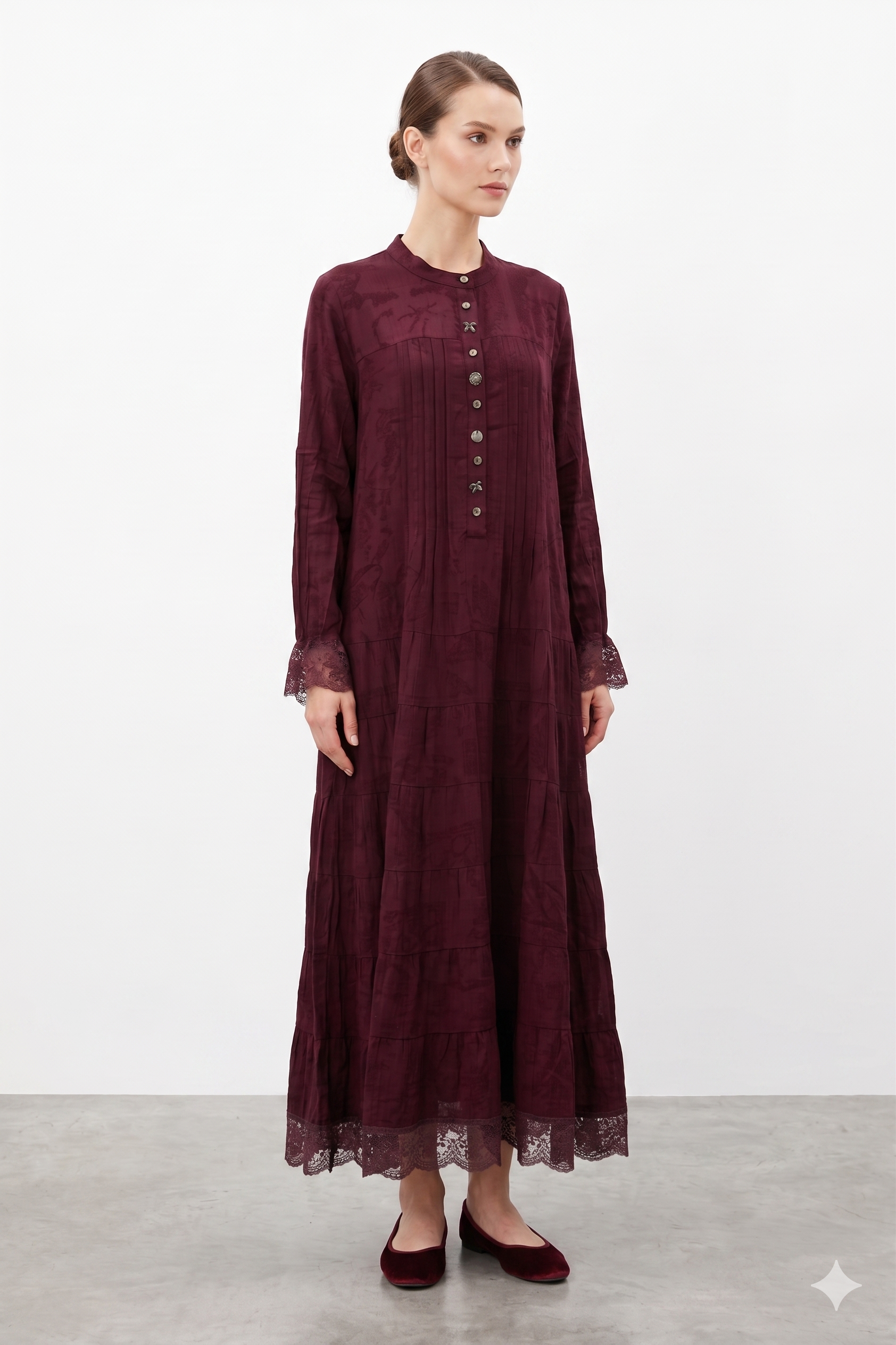 LissMore 6365 Elbise - Bordo