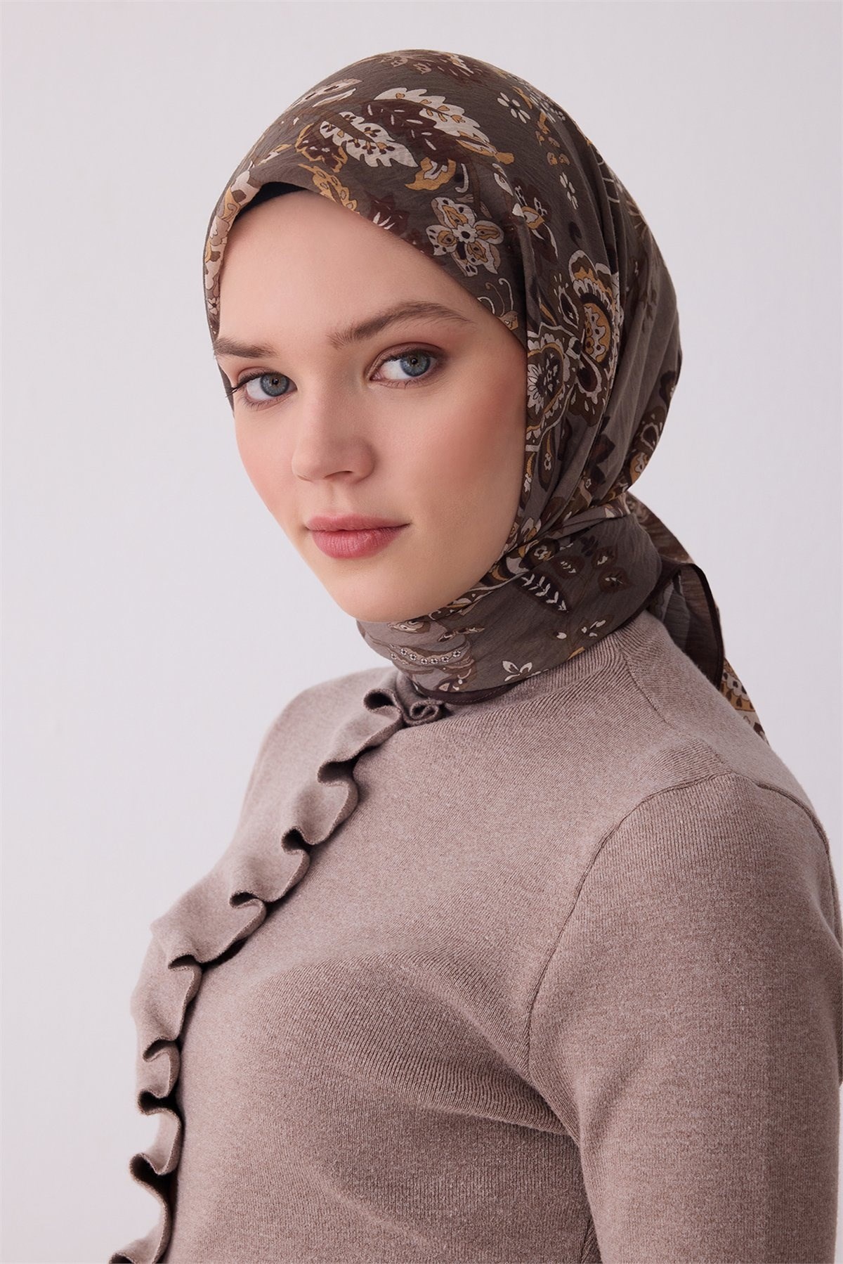 Belli Fresh Rozy Eşarp 3675 - Kahve