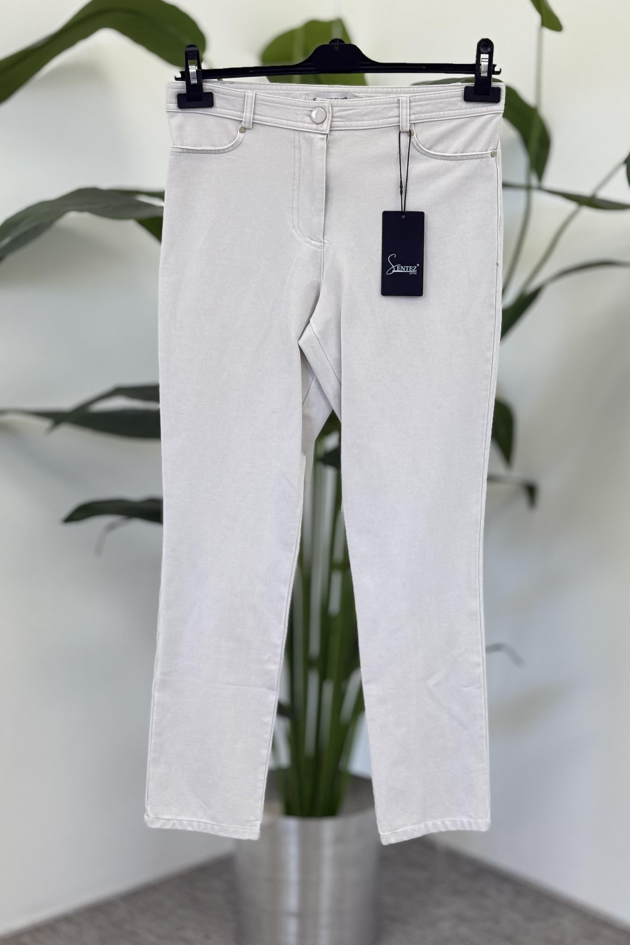 Sentez 5532 Kanvas Dar Paça Pantolon - Taş