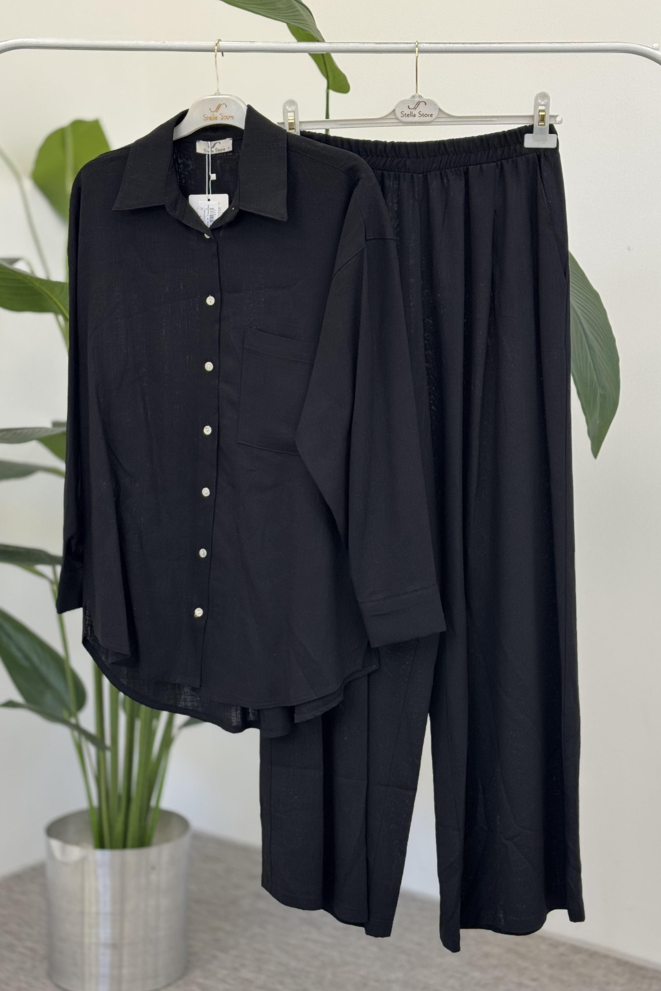 Basic Pantolonlu Takım 1368 - Siyah
