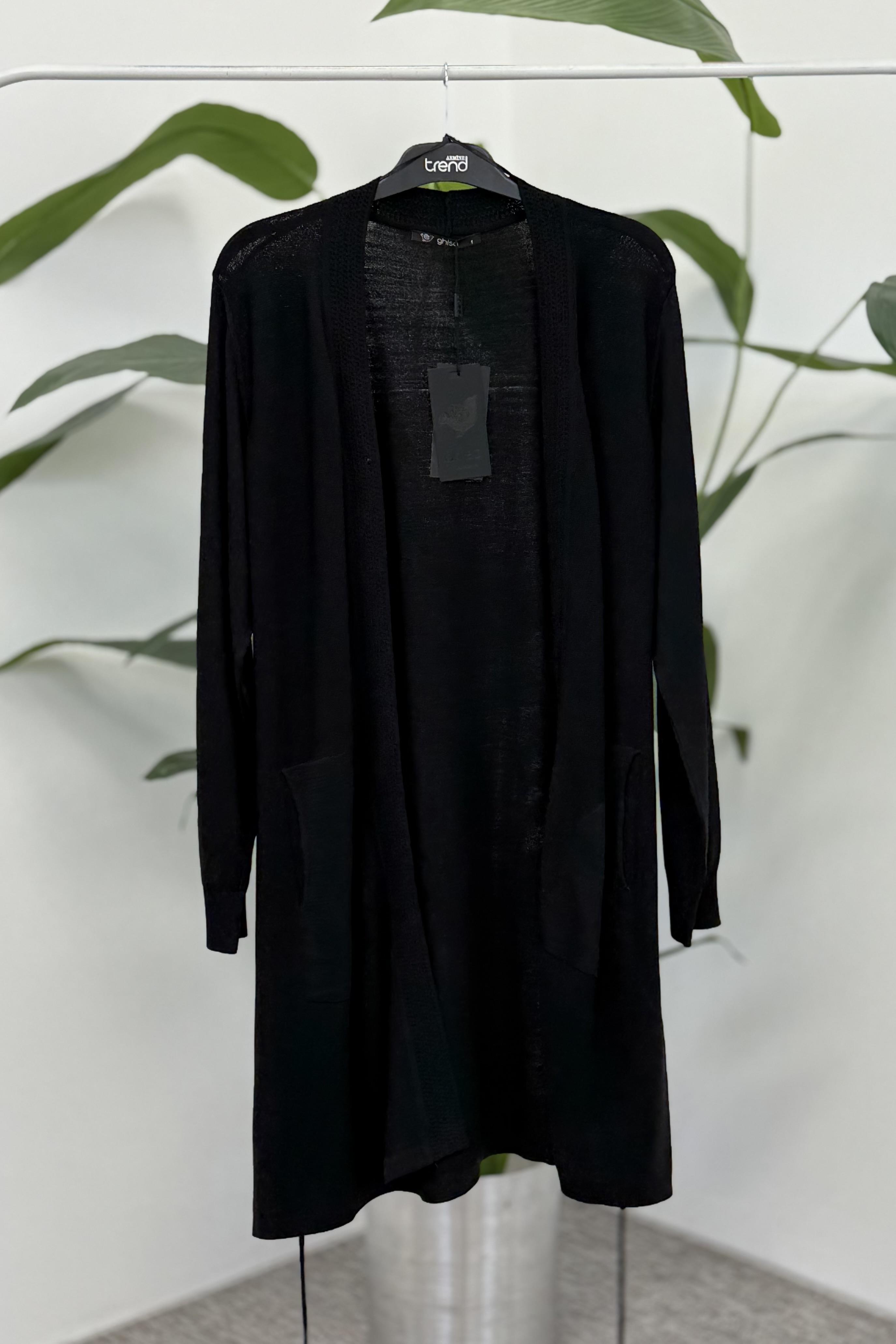 Ghisa 3185 Hırka - Siyah