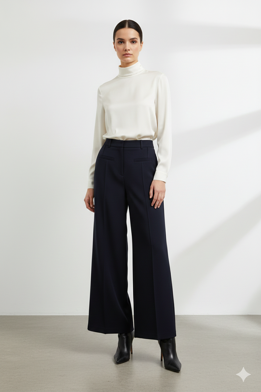 Sentez 5640 Florida Nervürlü Pantolon - Lacivert