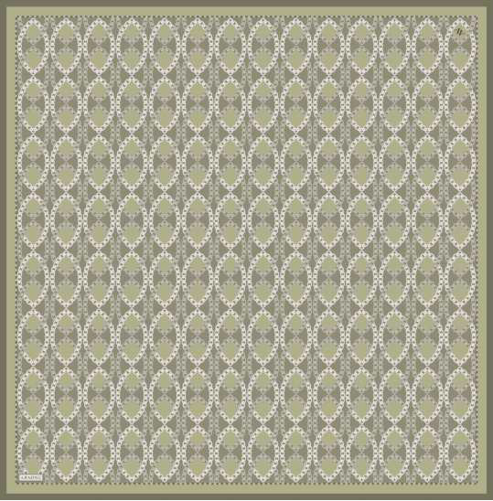 Armine Dj Saf İpek Eşarp 9410D (T) - Haki