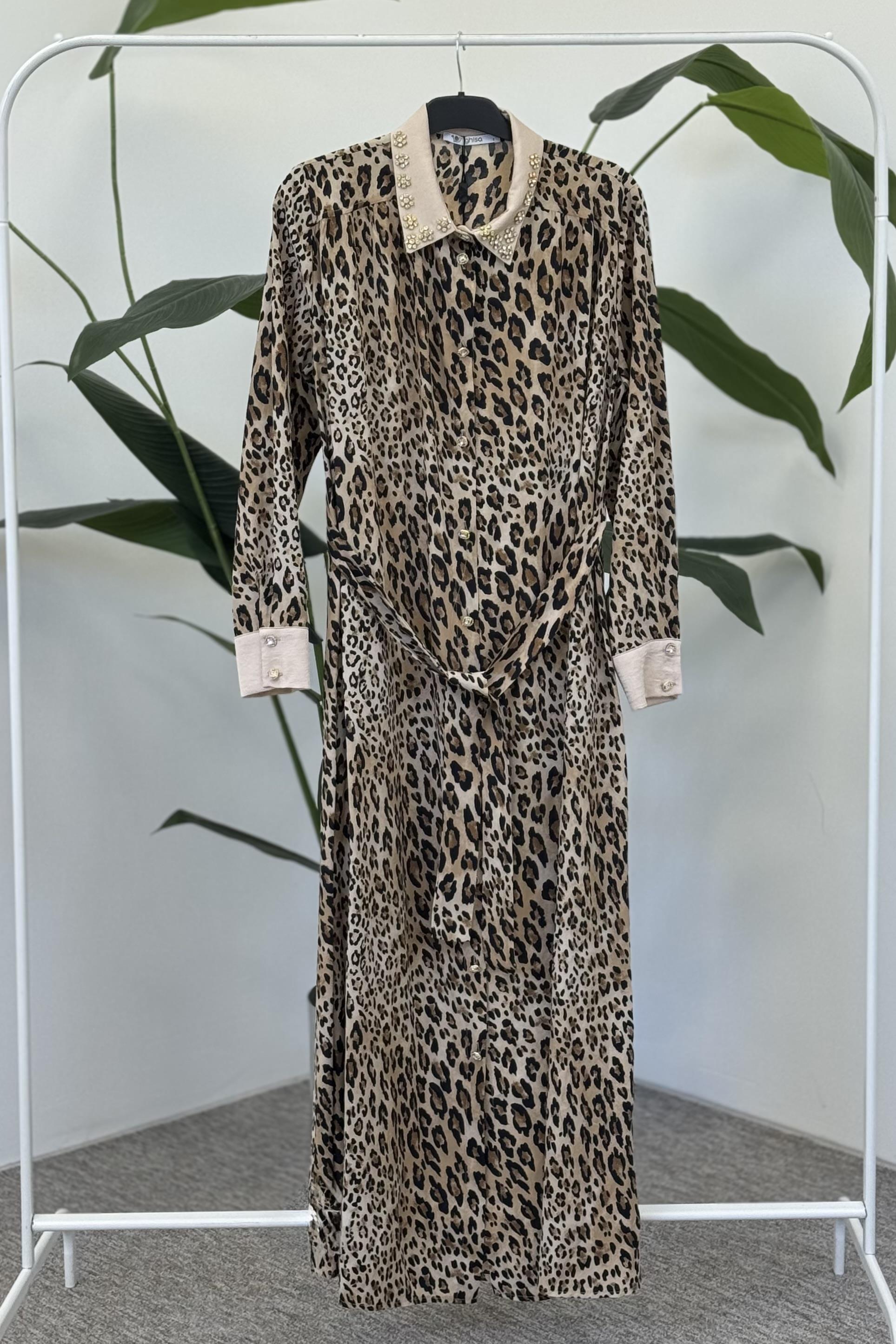 Ghisa 4925 Elbise - Leopar