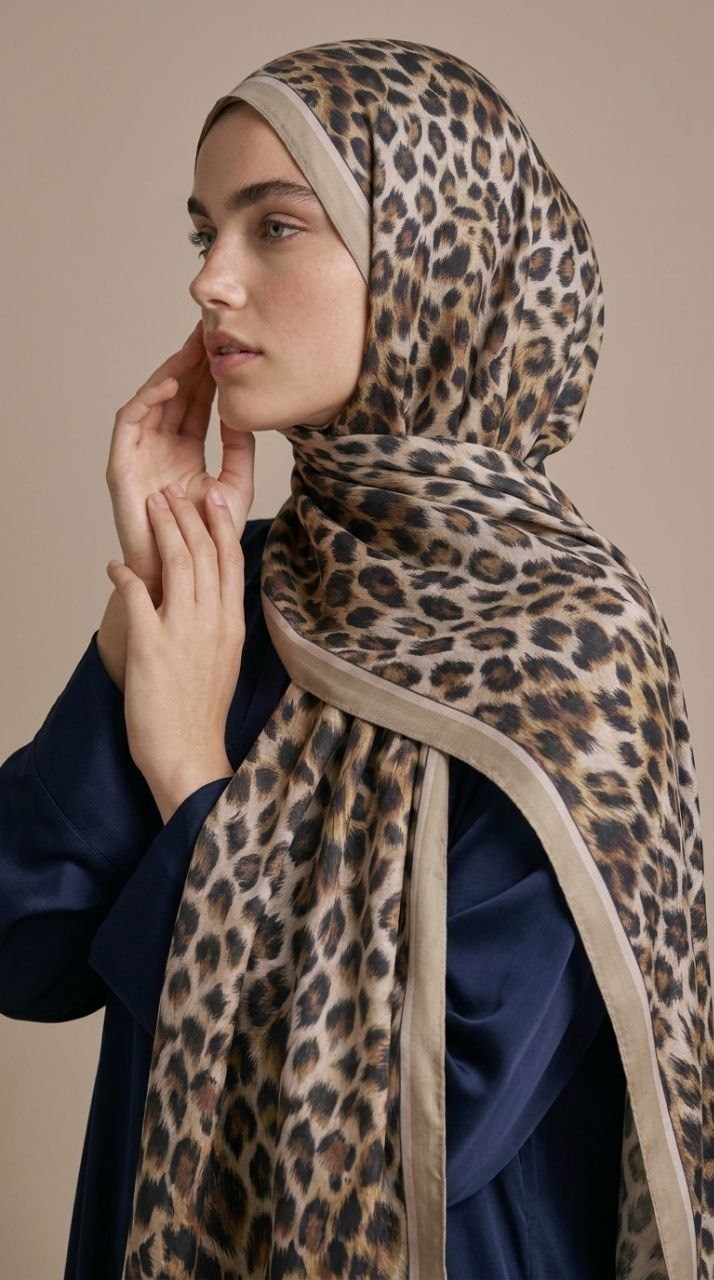 Levidor 39081 Leopar Vella Şal - Bej Şal LEVİDOR 