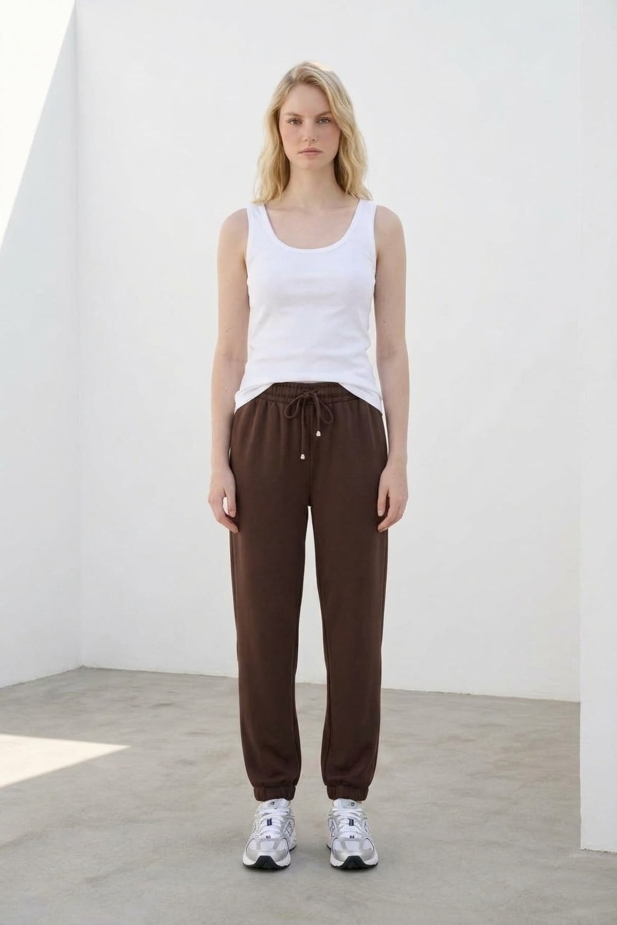 Jogger Modal Pantolon 1005382 Kahve Pantolon İKOLL 