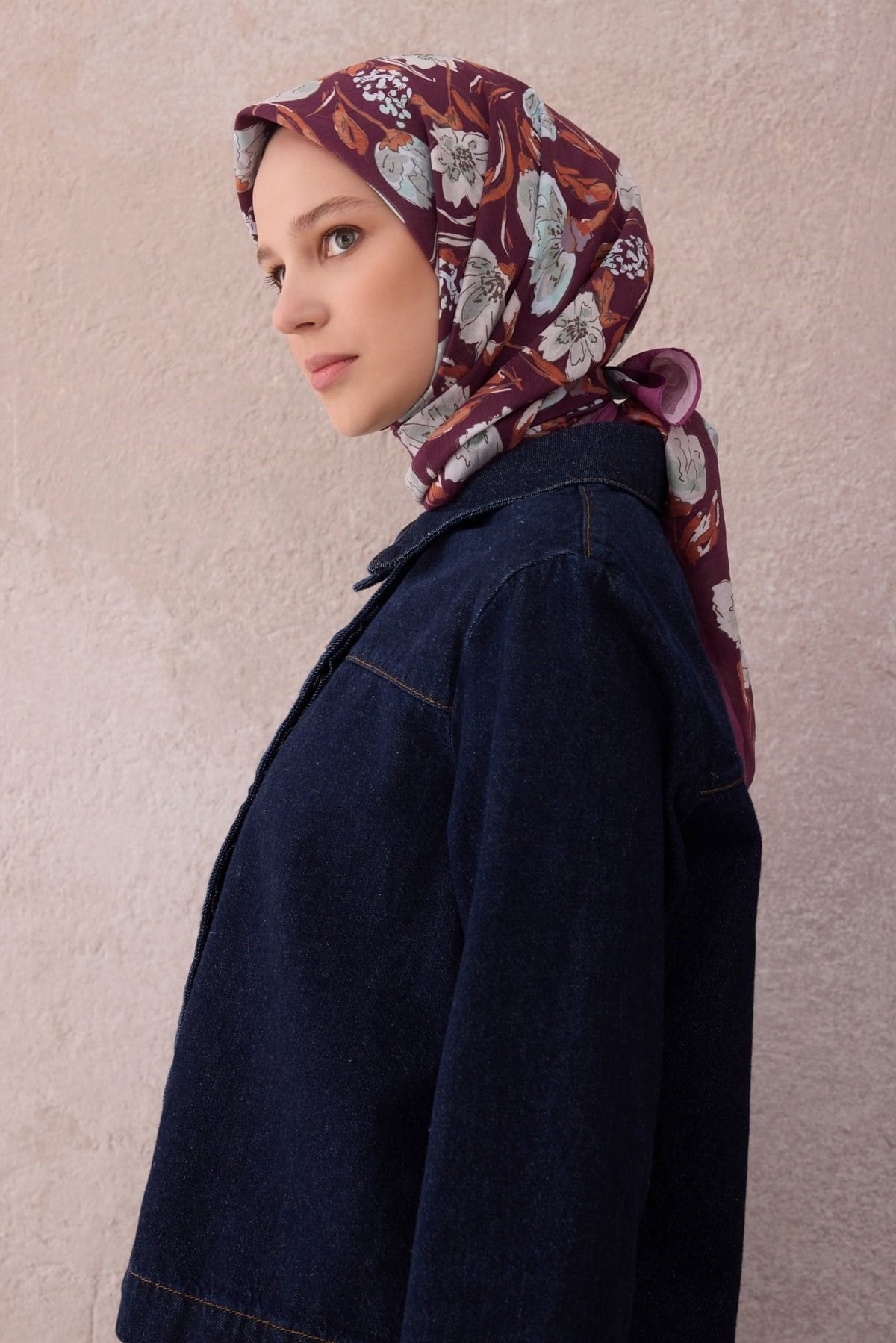 Belli Fresh Paulista Eşarp 13 - Mürdüm