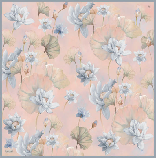 Armine Dj Saf Twill İpek Eşarp 9505D (T) - Pudra