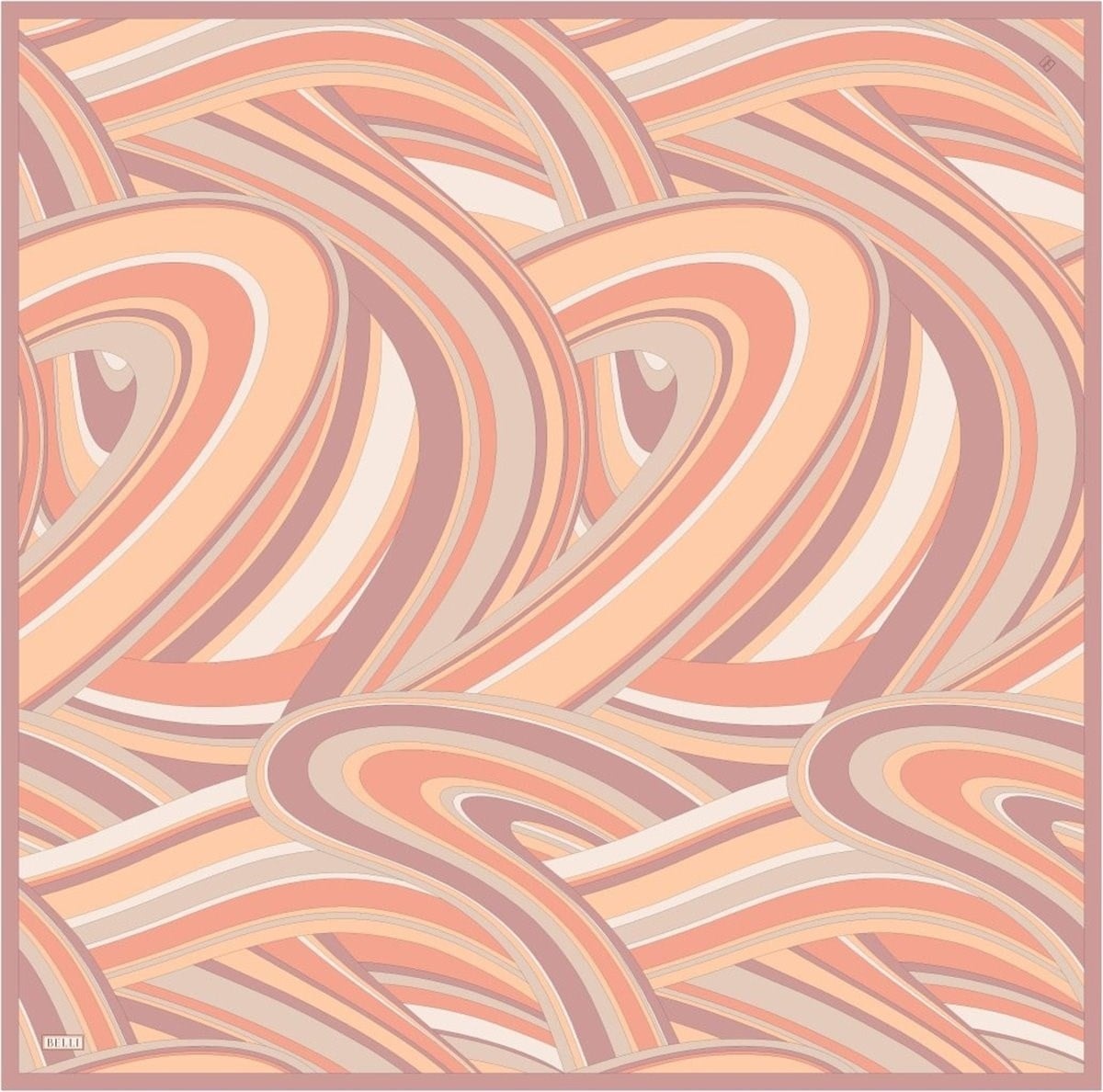 Belli Saf Twill İpek Eşarp 4311D (T) - Yavruağzı