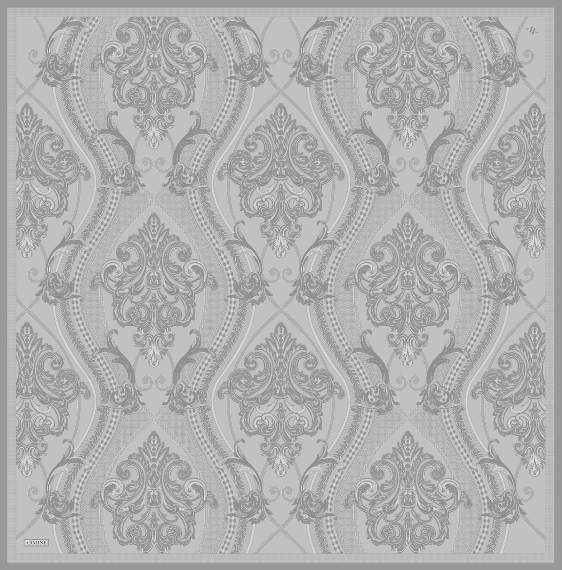 Armine Dj Saf Twill İpek Eşarp 9537D (T) - Gümüş
