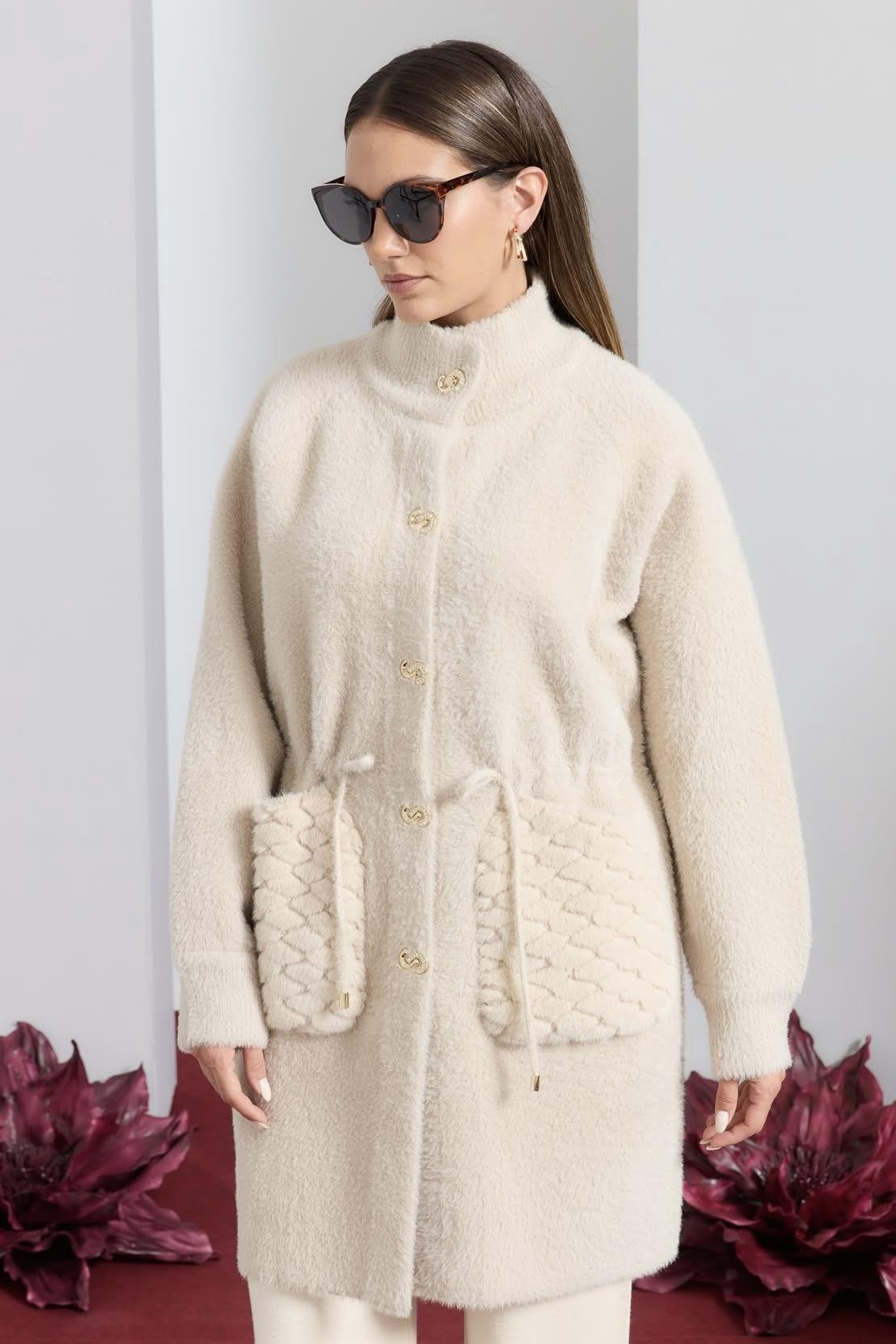 Fuat Gürşen 4803 Cep Detay Angora Kaban - Bej