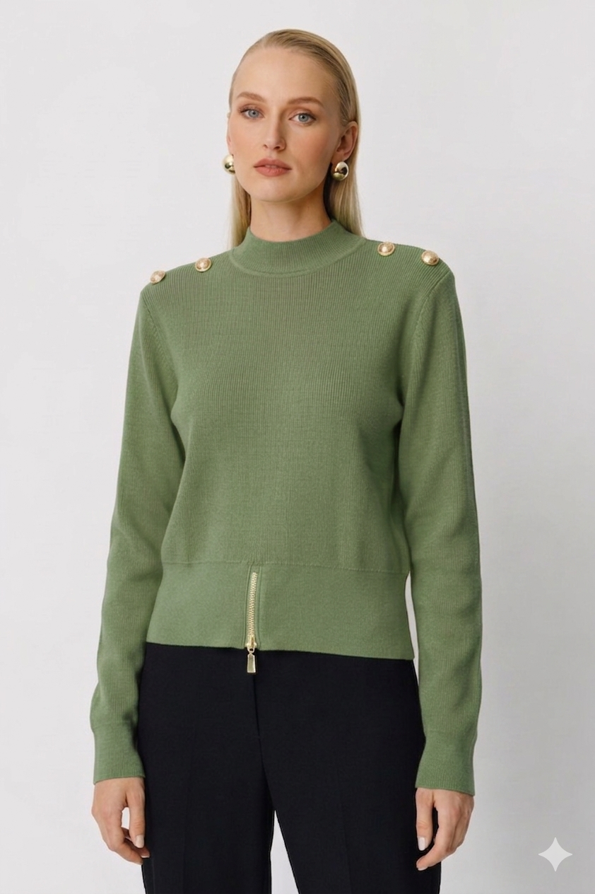 Ghisa 4863-1 Tunik - Yeşil