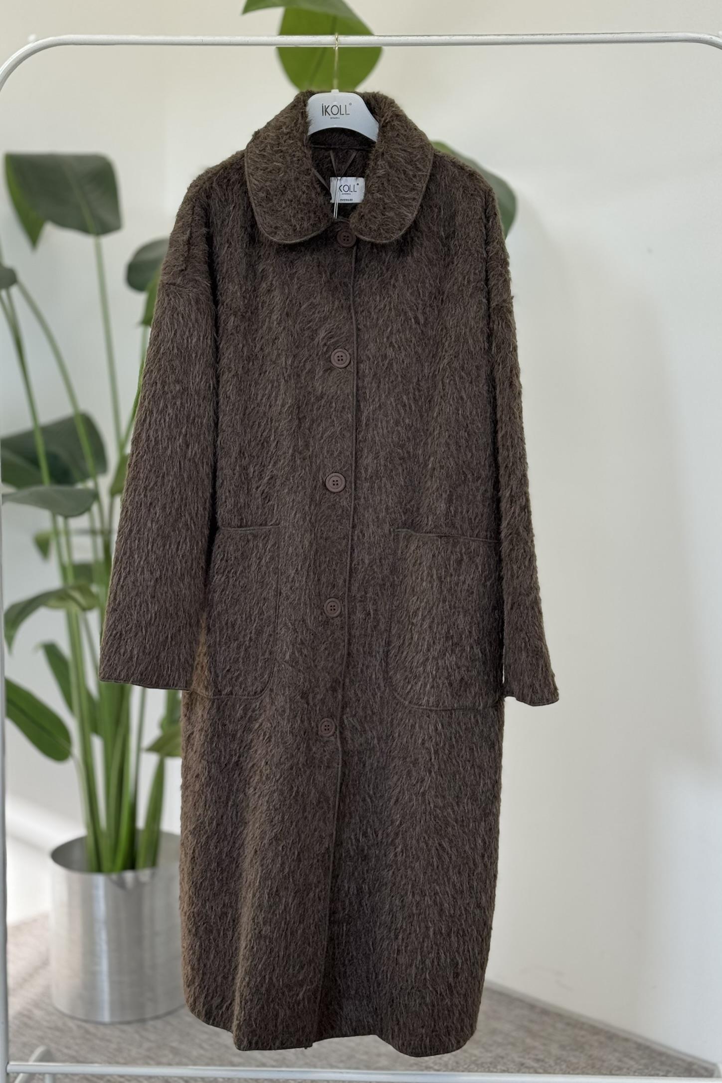 Peluş Uzun Kaban 0035859 - Kahve