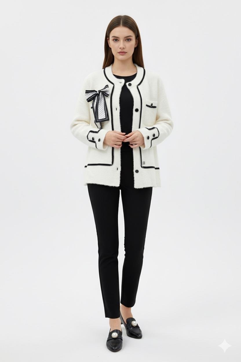 Ghisa 3229 Hırka - Ekru