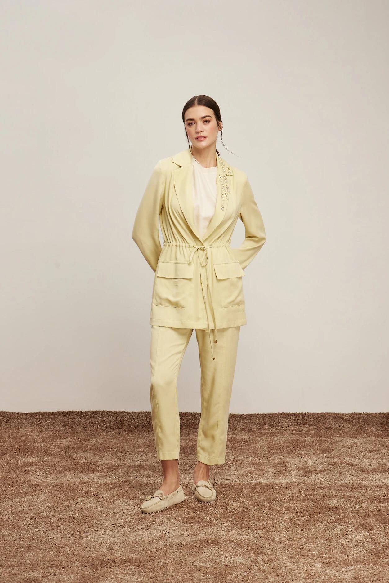 Venöve Pnt0027 Tara Pantolon - Sarı