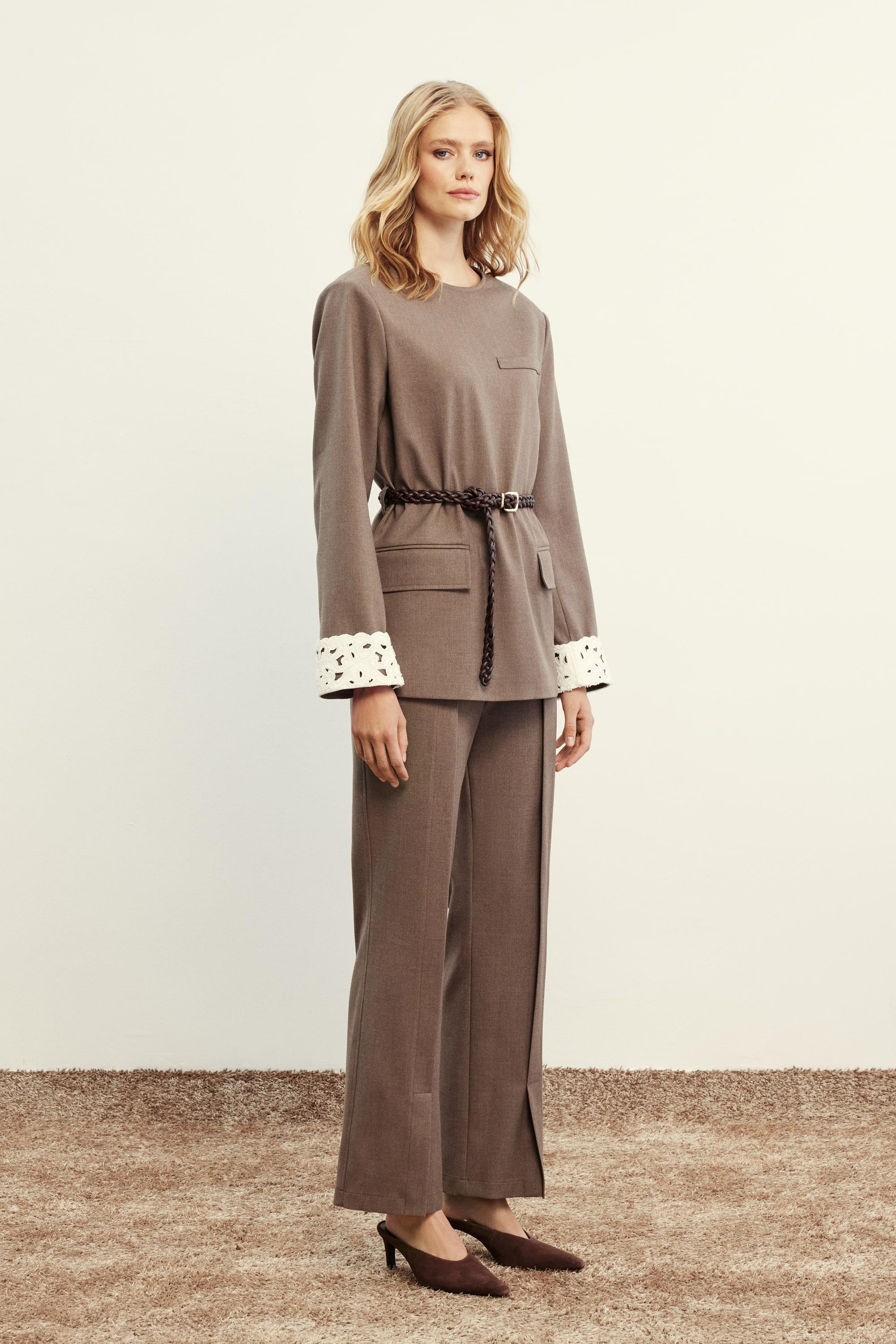 Venöve Cek0037 Jonas Ceket - Vizon