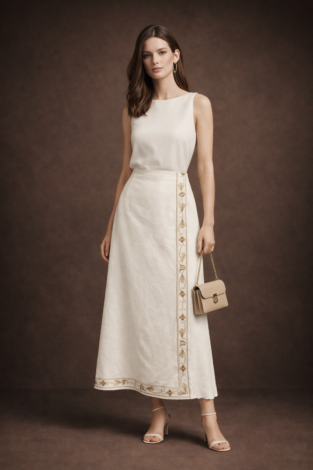 Ghisa 5387 Etek - Ekru