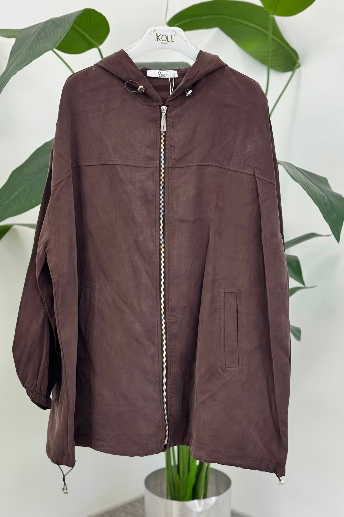 Kesik ve Dikiş Detaylı Bomber Kap 0036649 - Kahve