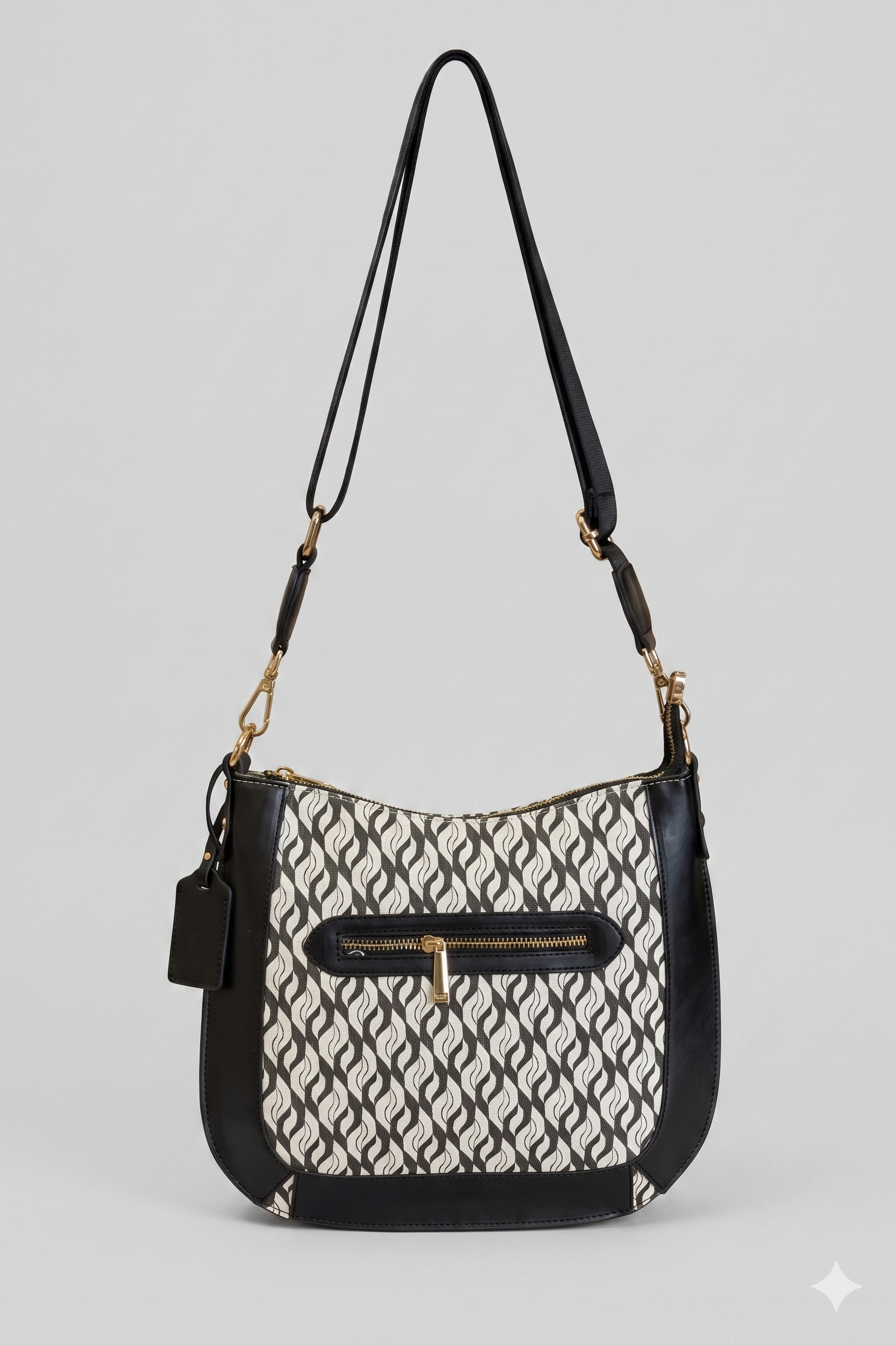 Armine Trend Arm195 Clup Çanta - Siyah Logolu