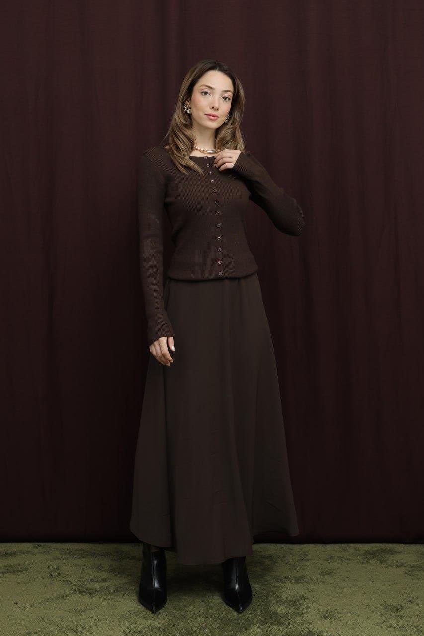 Kloş Etek 18264 - Browni