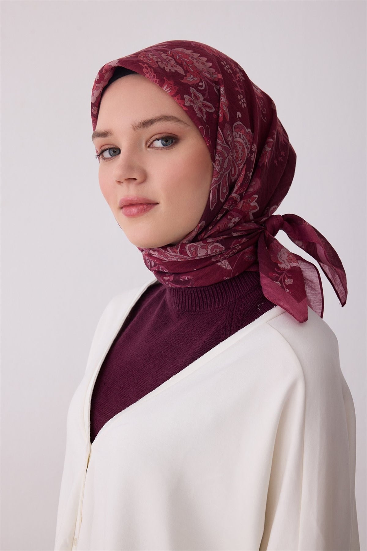 Belli Fresh Rozy Eşarp 3675 - Bordo