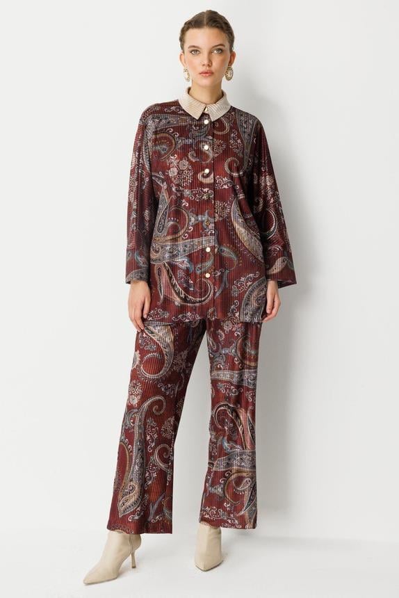 Ghisa 4087 Takım - Bordo