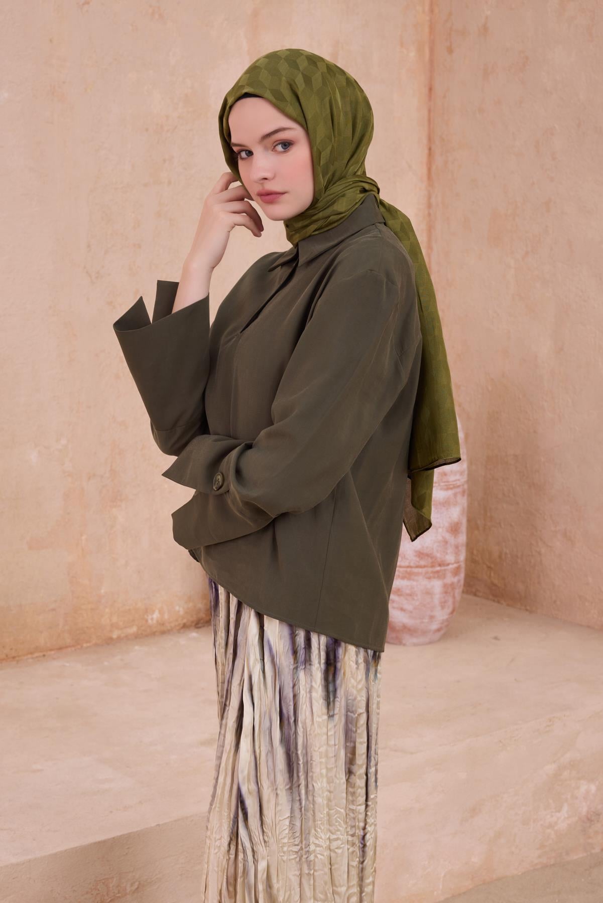 Belli Fresh Peryy Şal 1 - Yeşil