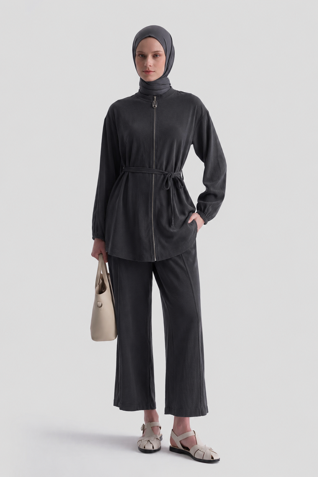 Armine Trend 26YT6138 Kemer Detay Pantolonlu Takım - Lacivert