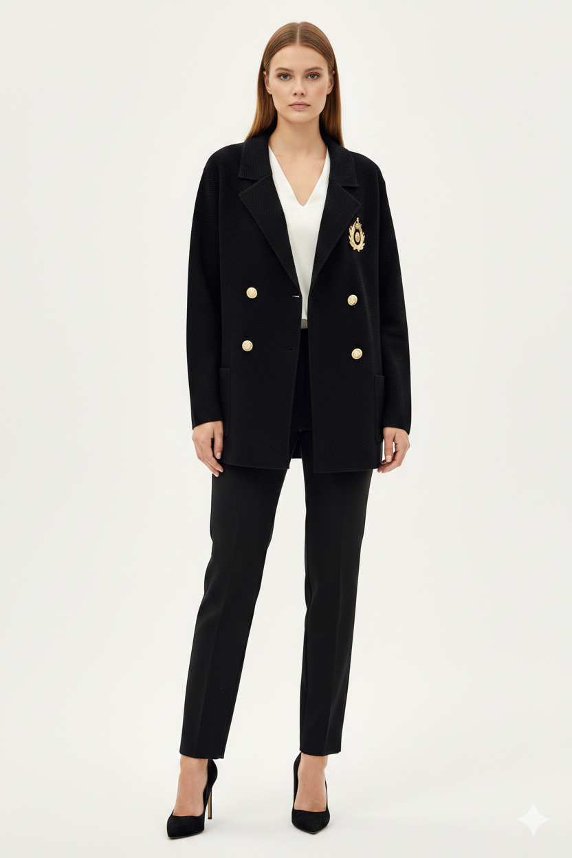 Ghisa 3359 Ceket - Siyah