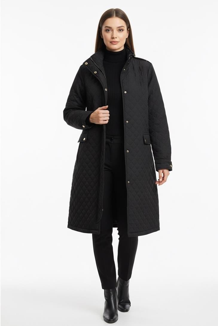 Fuat Gürşen 4633 Büyük B. Çift Cep Detay Araboy Kap - Siyah