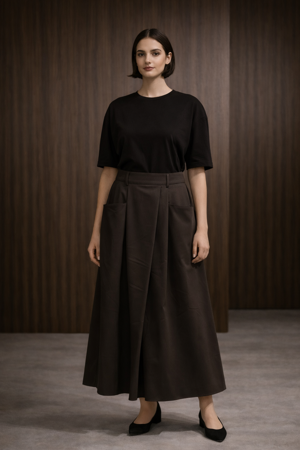 Ghisa 5391 Etek - Kahve