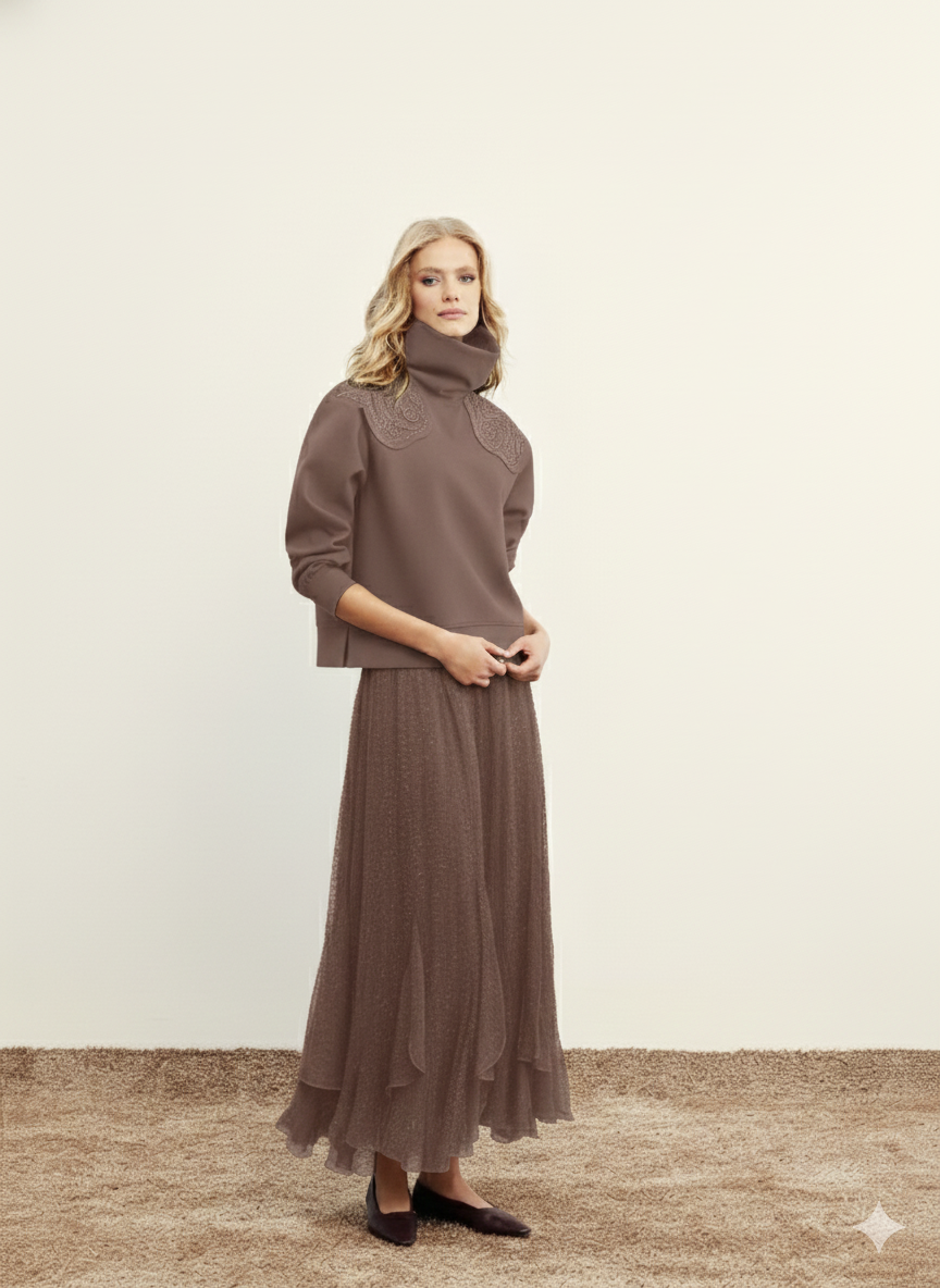 Venöve Swe0001 Lulu Sweat - Vizon