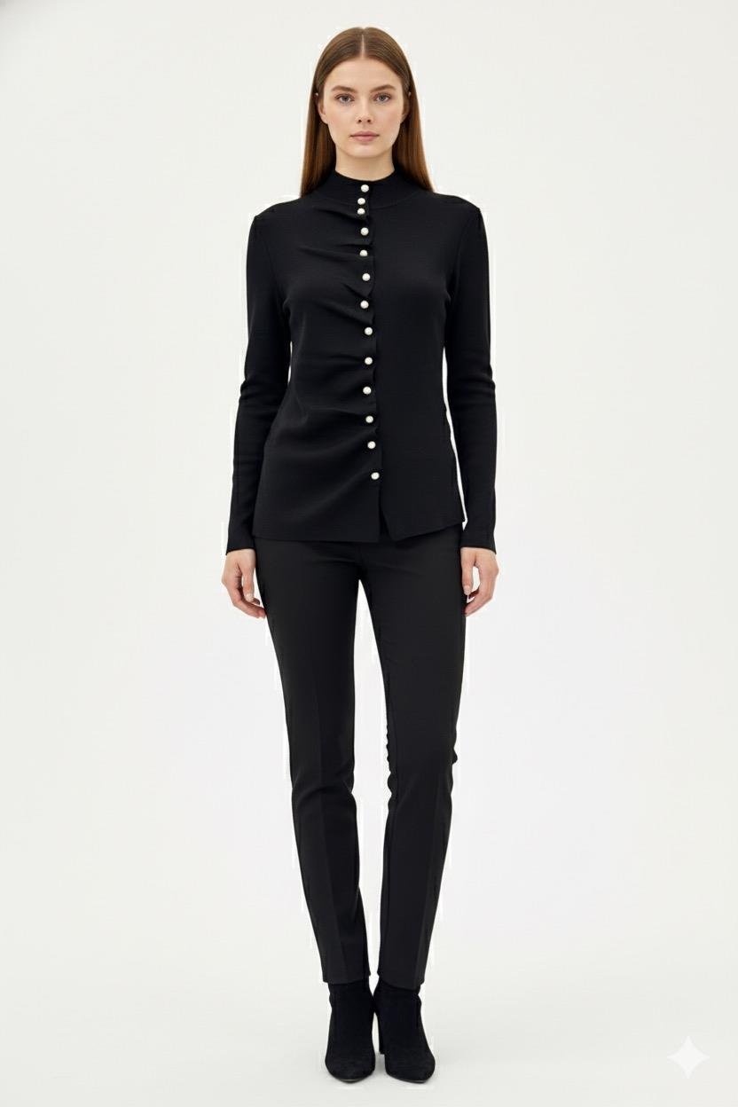 Ghisa 3294 Hırka - Siyah