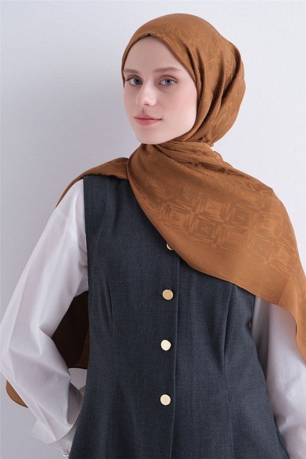 Armine Lyocell Şal 6 - Sütlü Kahve
