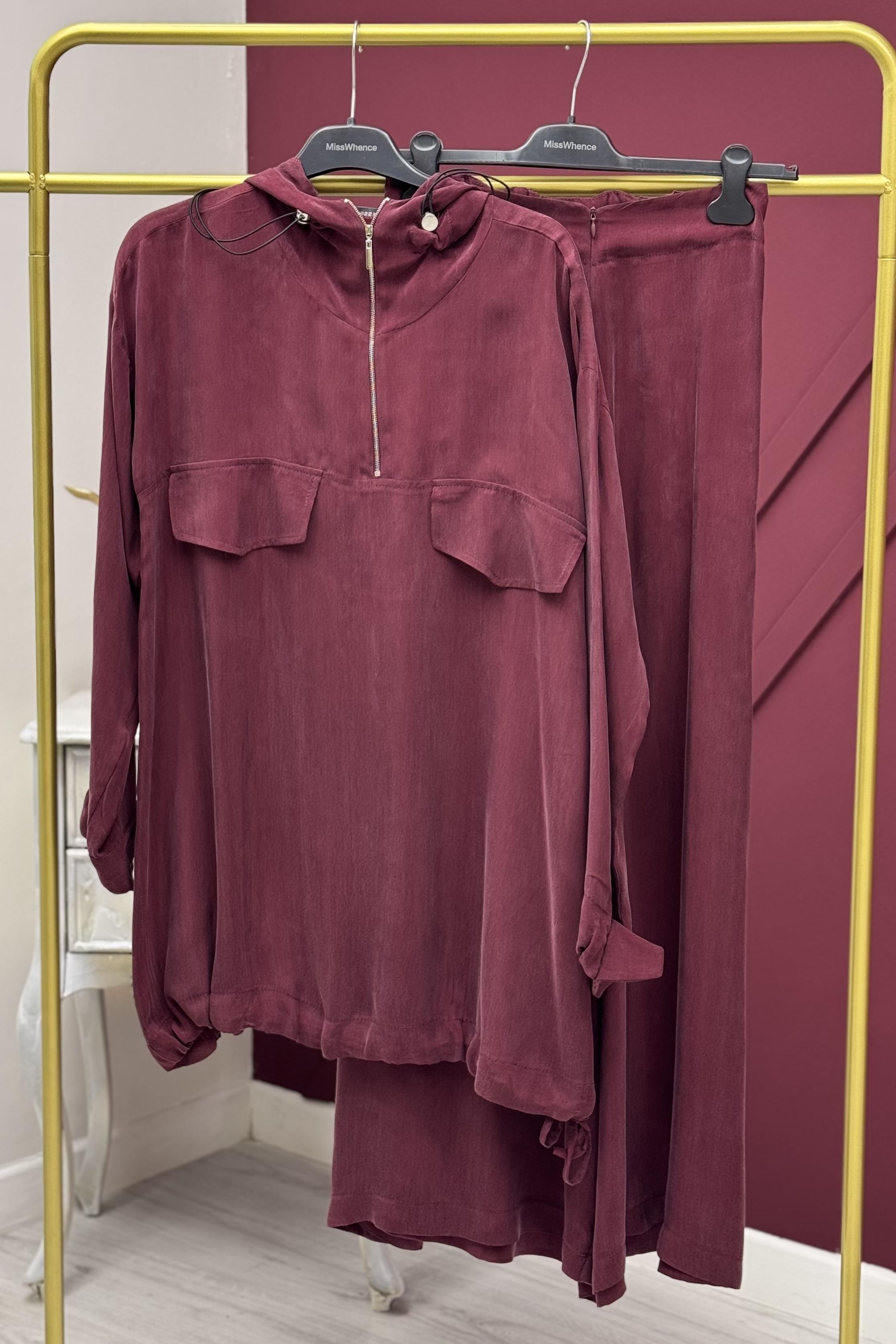 Misswhence 37007 Takım - Bordo