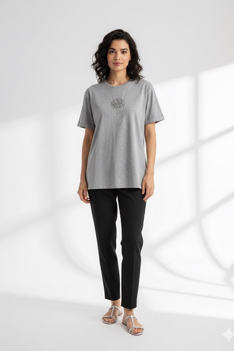 Venöve Tsh0001 Siena Tshirt - Gri