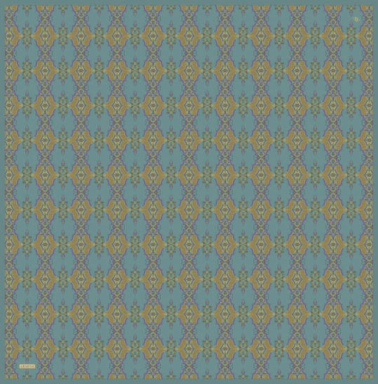 Armine Dj Saf Twill İpek Eşarp 9522D (T) - Petrol