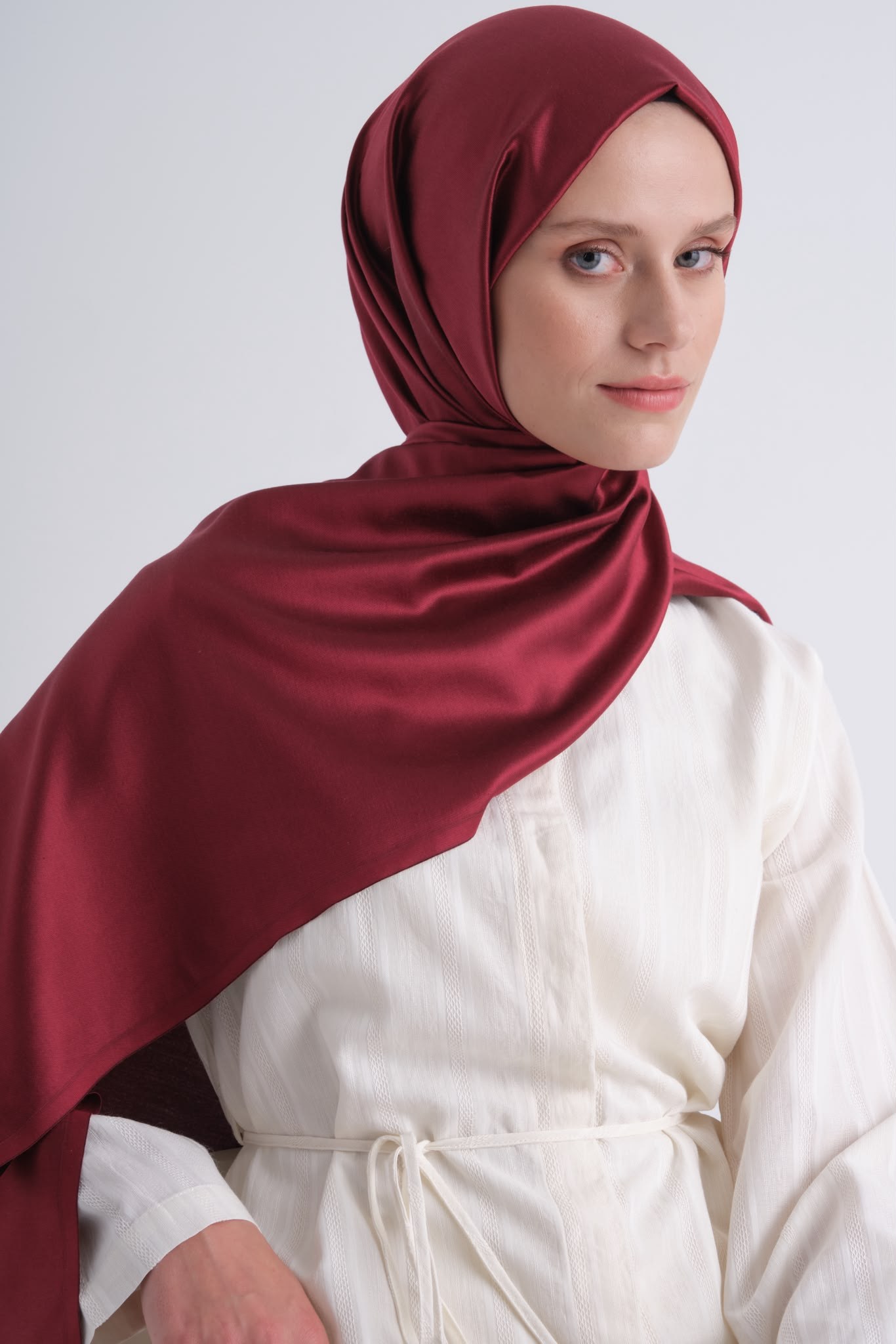 Armine Tımeless Şal 4490 Bordo Şal ARMİNE 