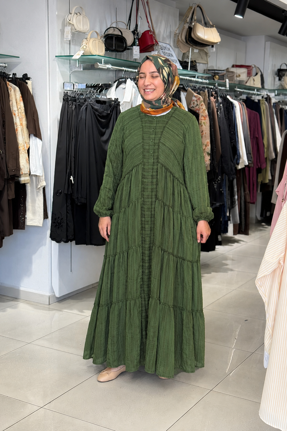 LissMore 6272 Elbise - Yeşil