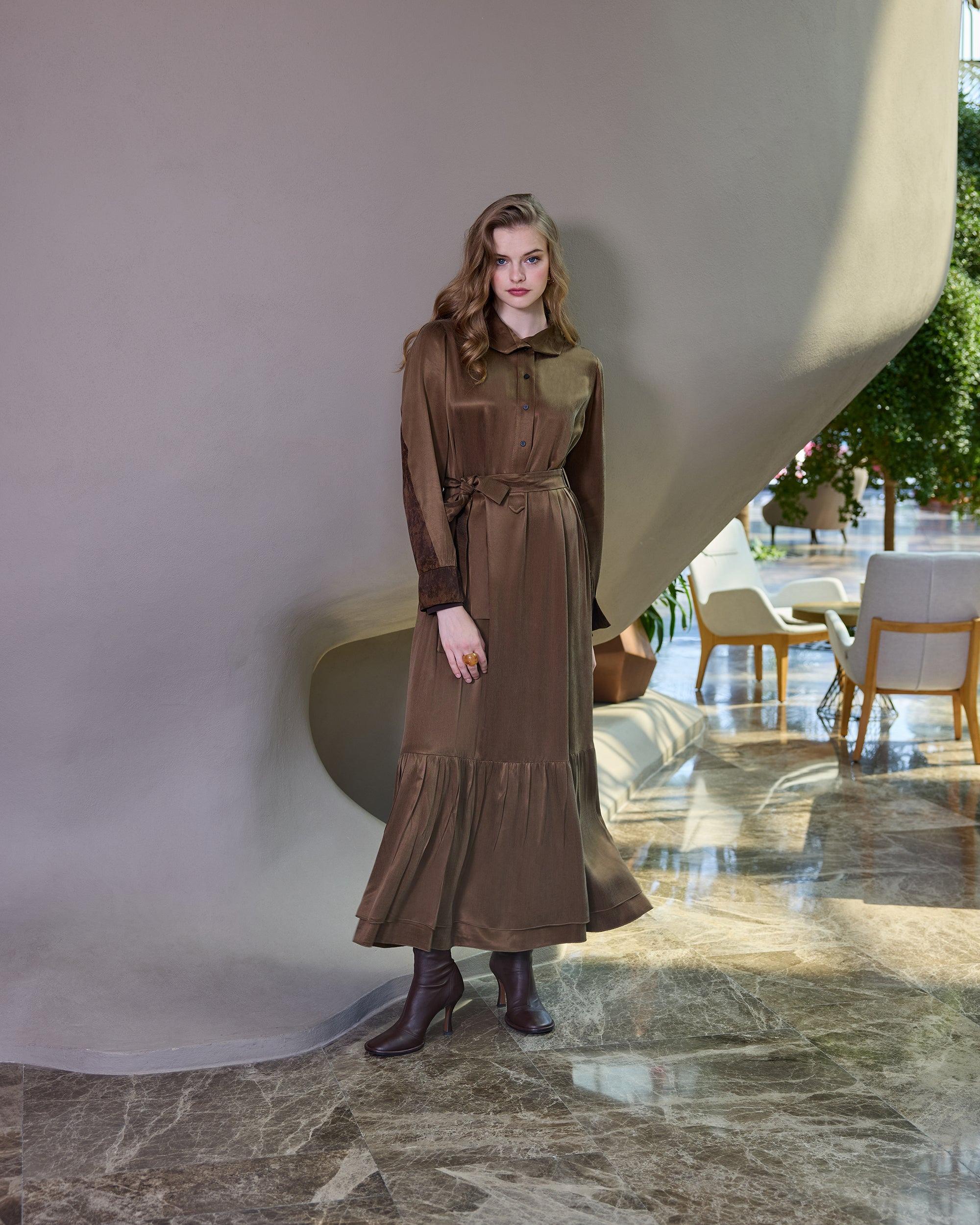 Misswhence 38827 Elbise - Yeşil