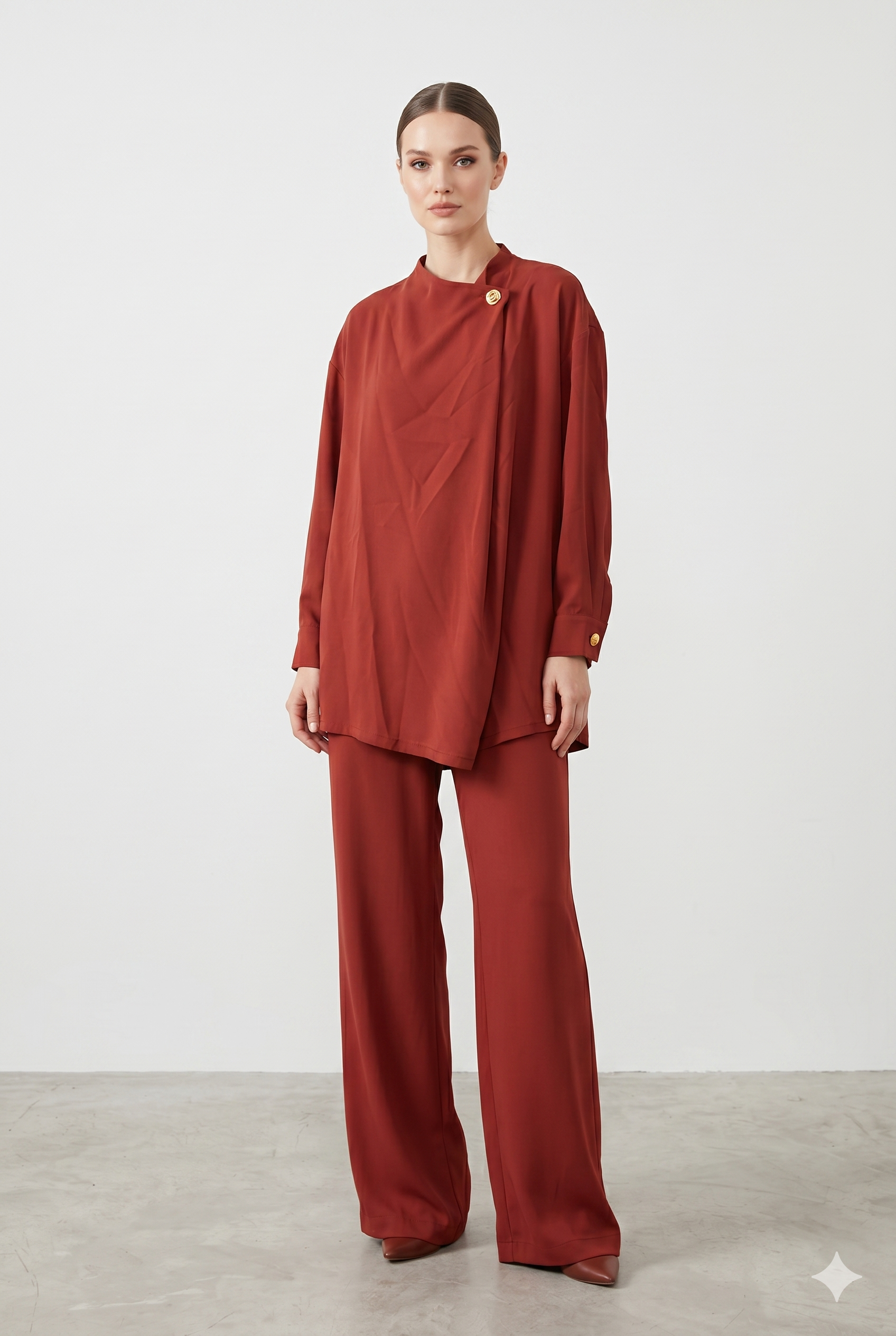 Ghisa 9166 Takım - Bordo