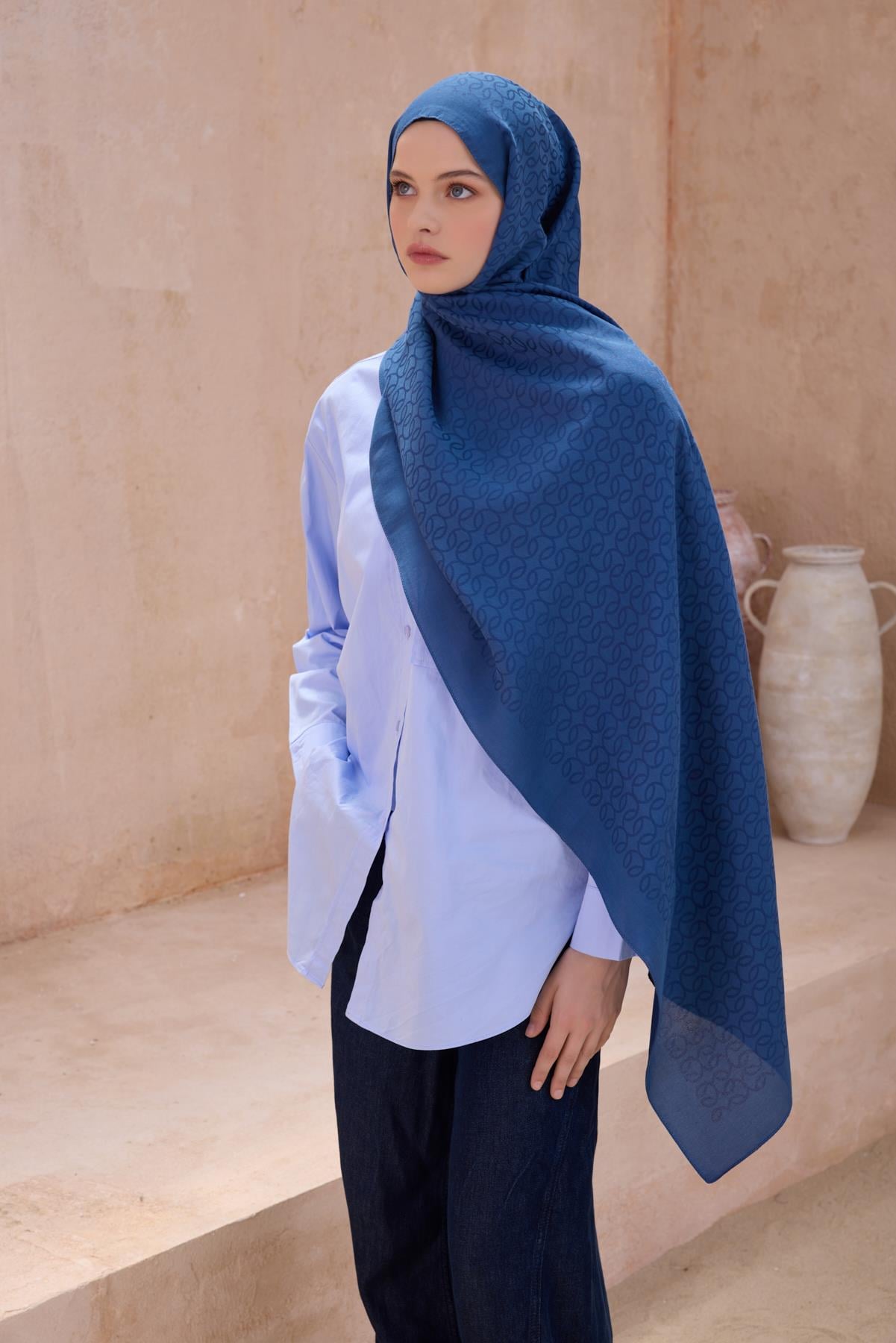 Belli Fresh Nora Şal 2 - İndigo