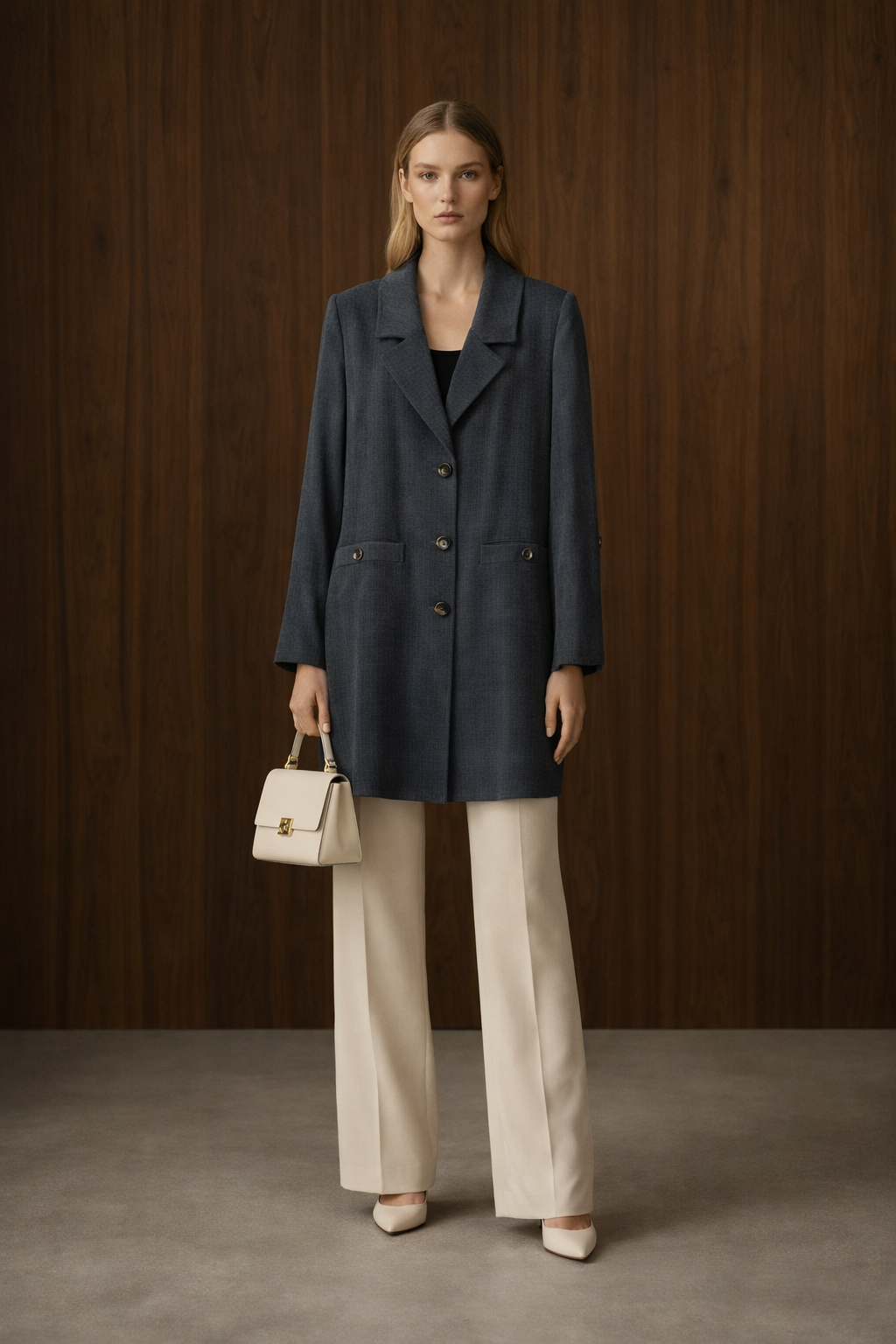 Fuat Gürşen 5605 Sim İşlemeli Ceket - Siyah