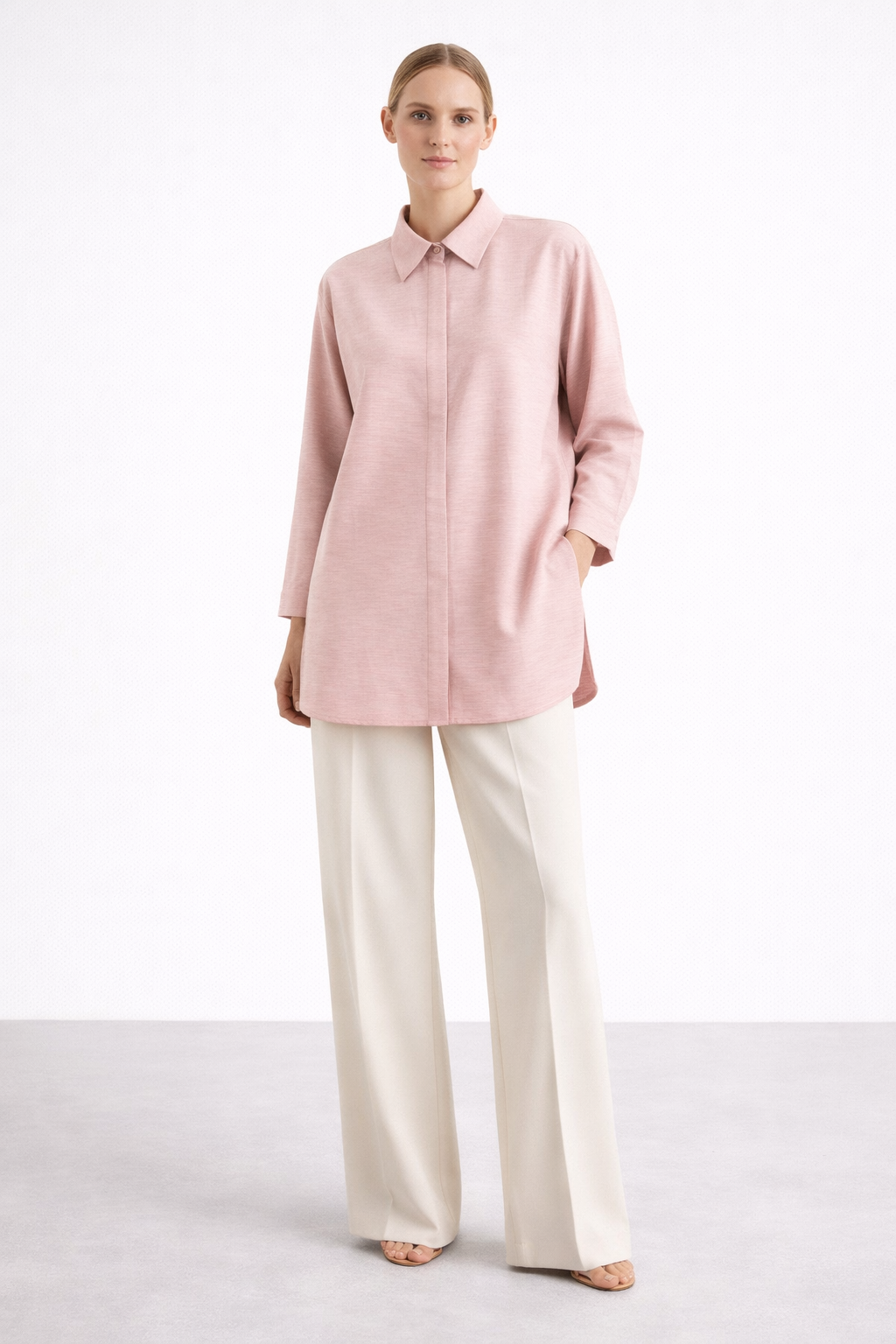 Nuss 3001 Gömlek - Pudra
