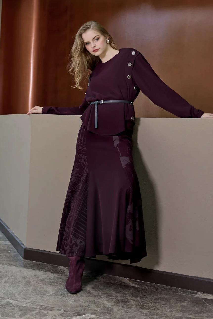 Misswhence 38032 Takım - Bordo