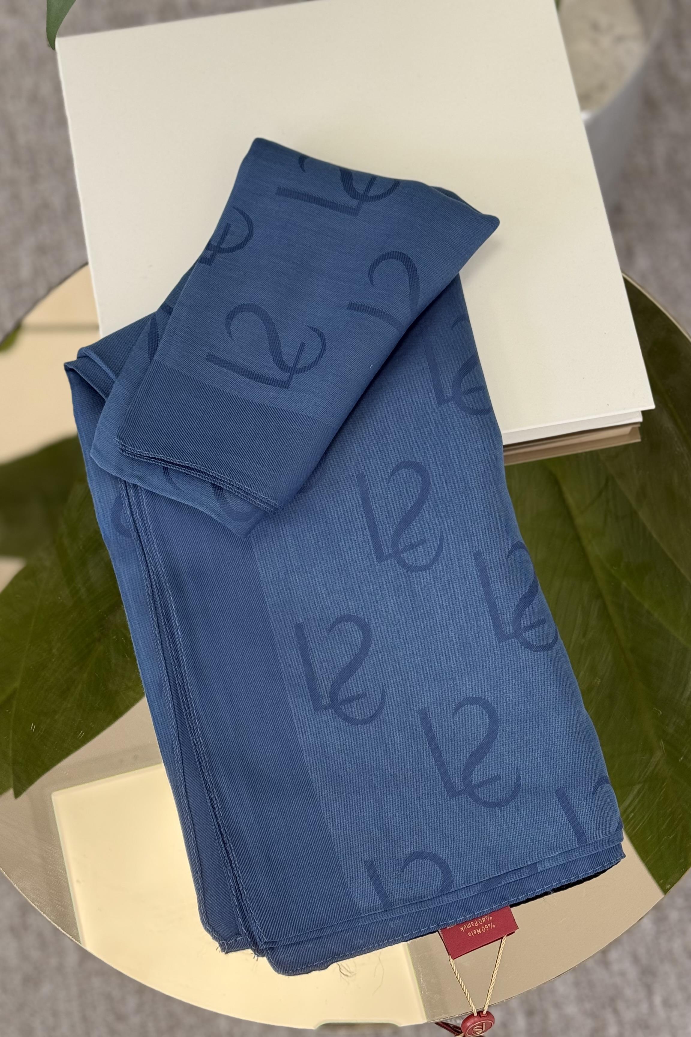 Luvensara LS002 Lyocell Şal - İndigo