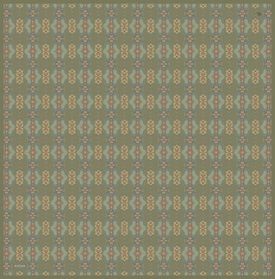 Armine Dj Saf Twill İpek Eşarp 9522D (T) - Osmanlı Yeşili
