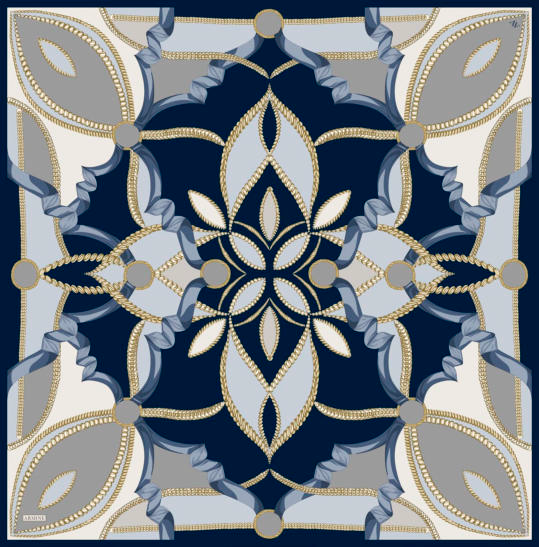 Armine Dj Saf Twill İpek Eşarp 9531D (T) - Lacivert